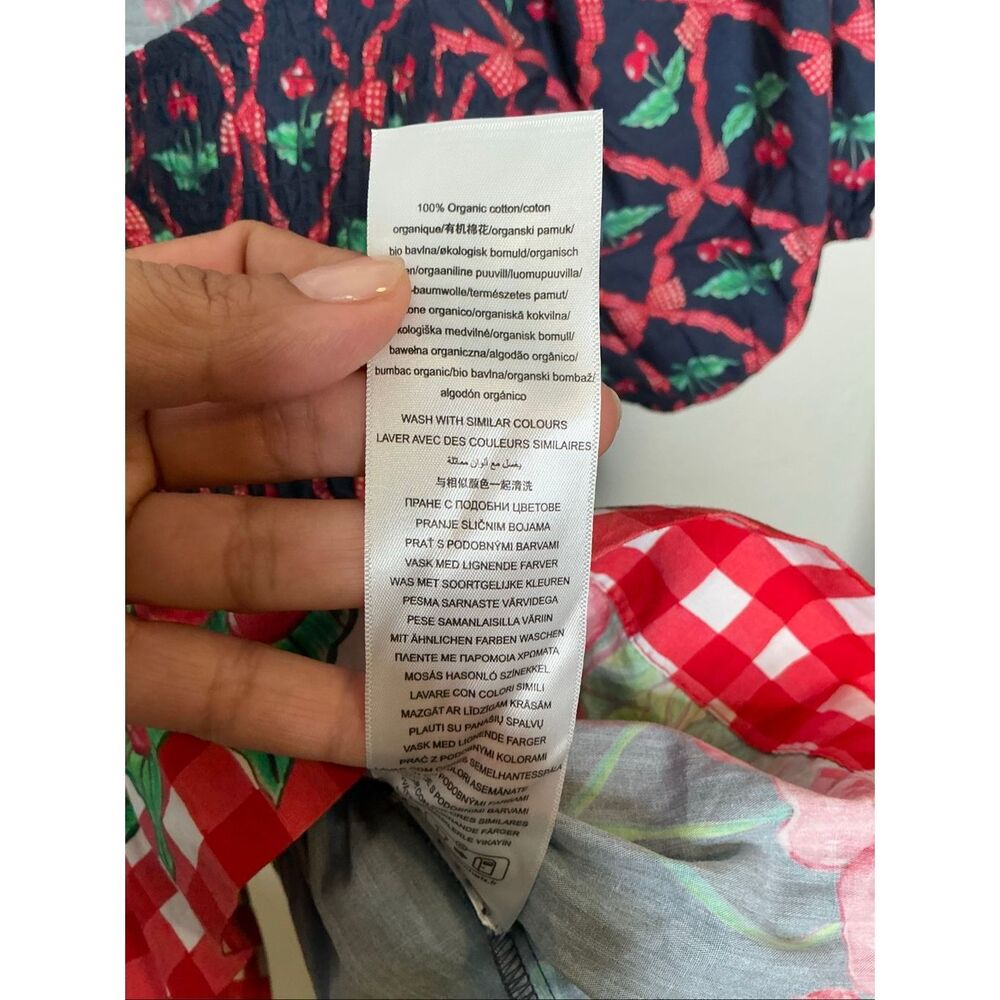 Damson Madder Allegra Puff Sleeve Blouse | Blue in 10 - Picture 10 of 11